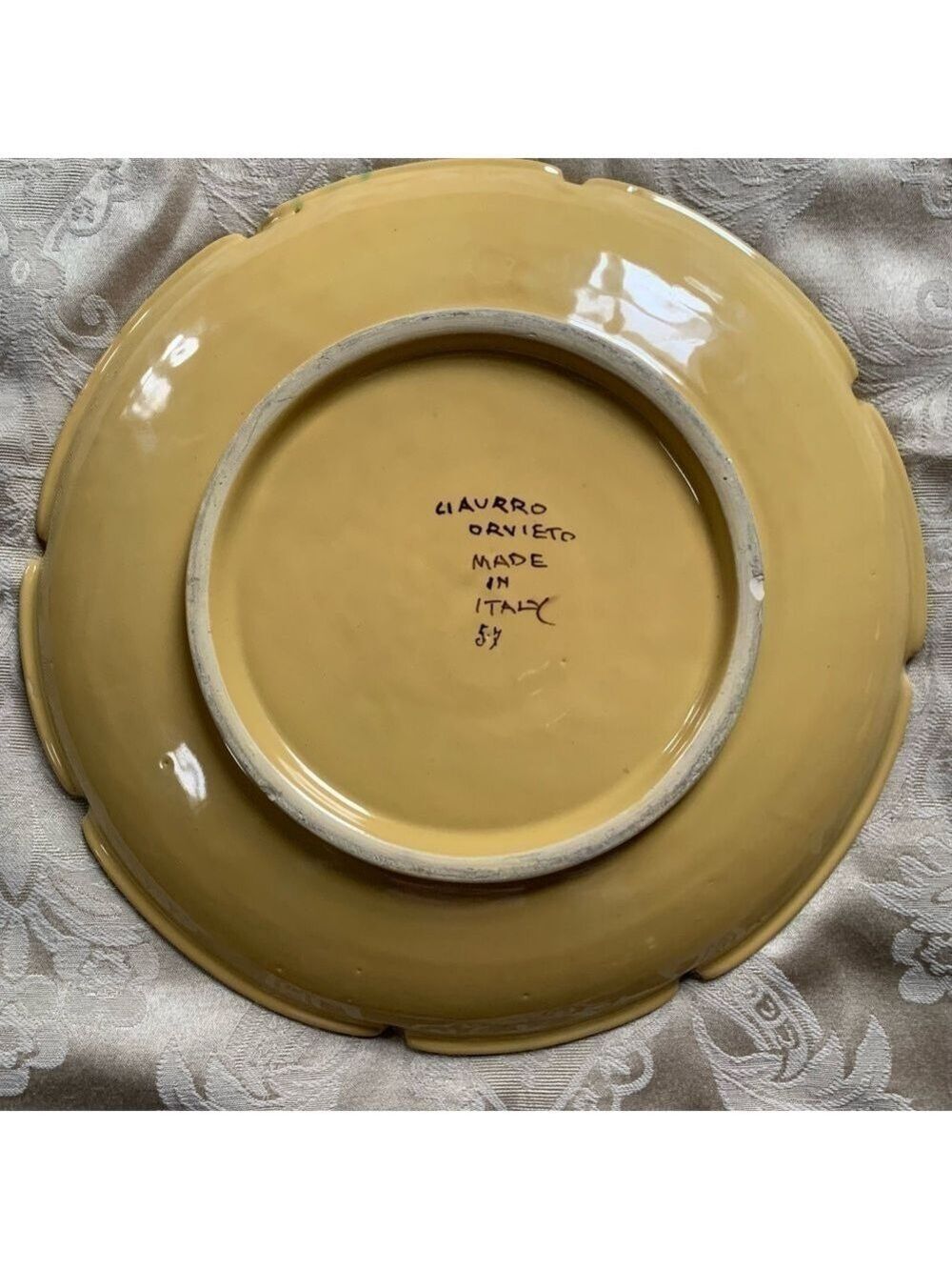 Vintage Hand Painted 1957 "Paolo" Italian Plate by Ciaurro Orvieto - Picture 3 of 7